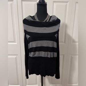 apt 9 womens long sleeve striped sweater size extra large